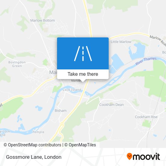 Gossmore Lane map