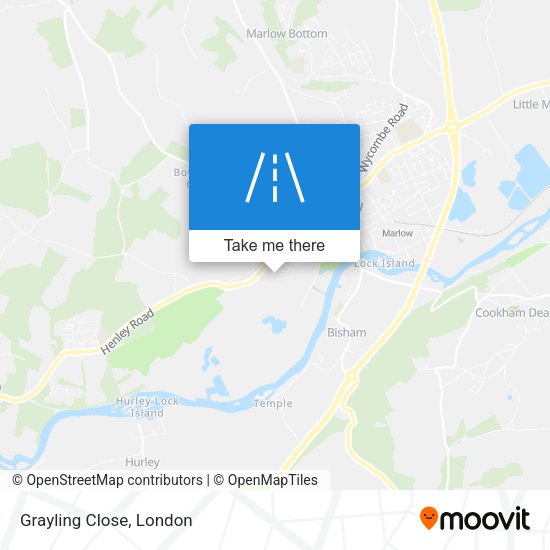 Grayling Close map