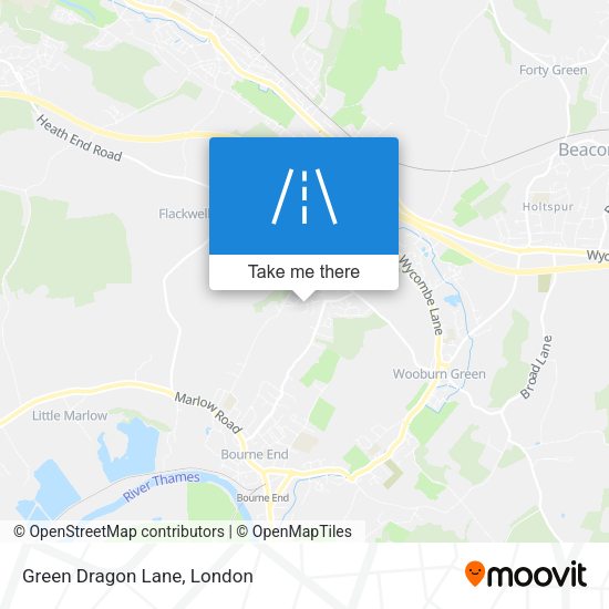 Green Dragon Lane map