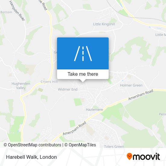 Harebell Walk map