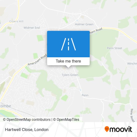 Hartwell Close map