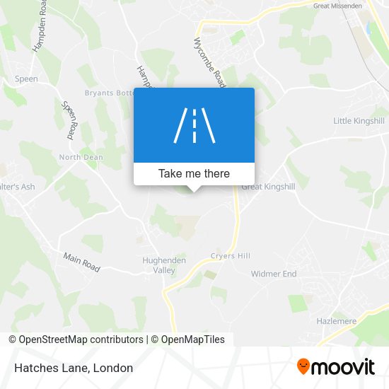 Hatches Lane map