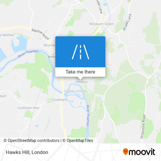 Hawks Hill map