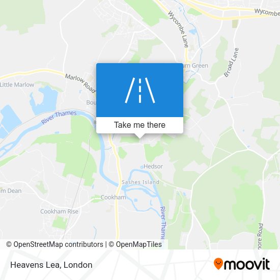 Heavens Lea map