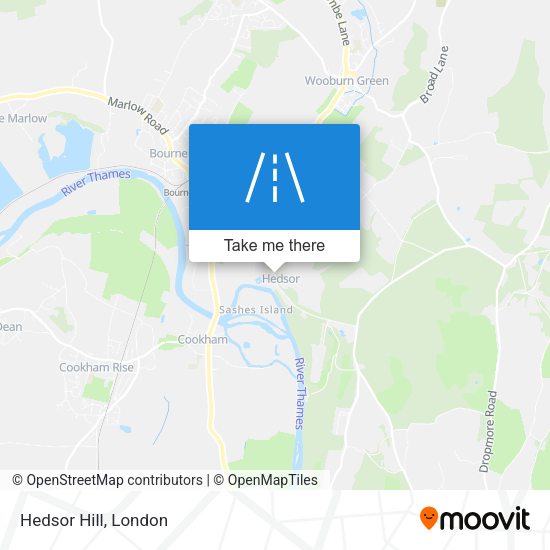 Hedsor Hill map