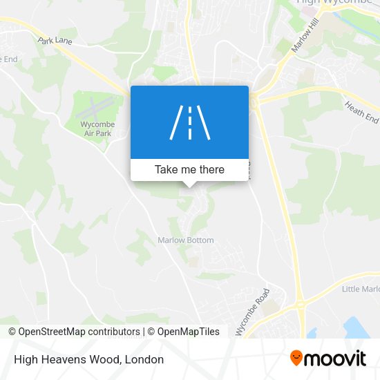 High Heavens Wood map