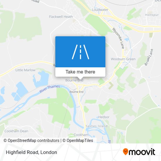 Highfield Road map