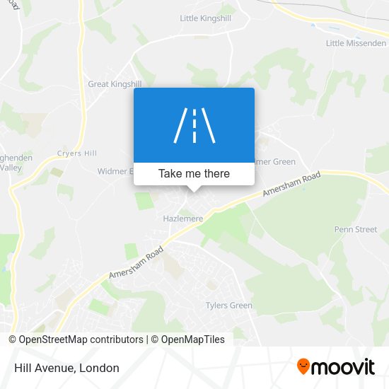 Hill Avenue map