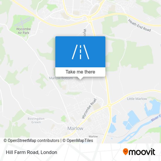 Hill Farm Road map