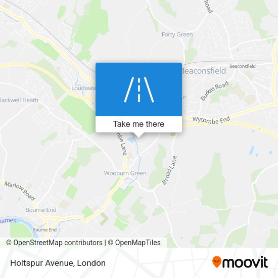 Holtspur Avenue map