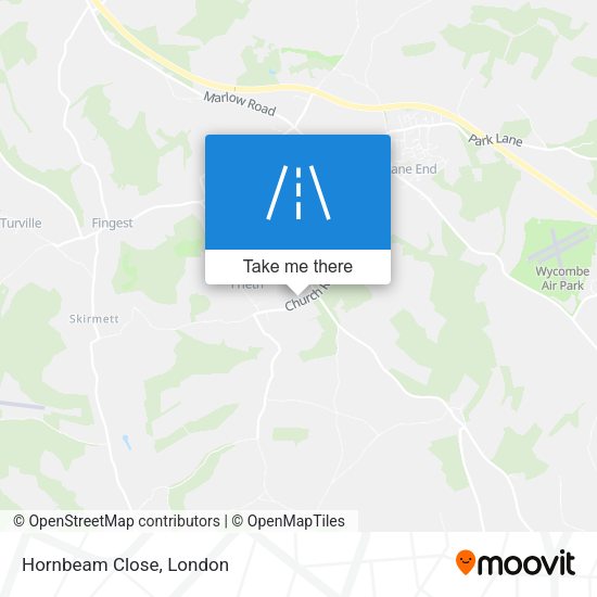Hornbeam Close map