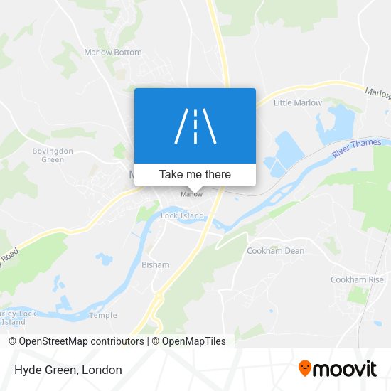 Hyde Green map