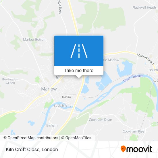 Kiln Croft Close map