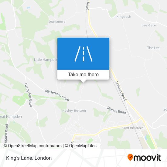 King's Lane map