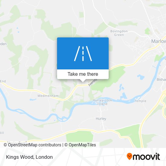 Kings Wood map