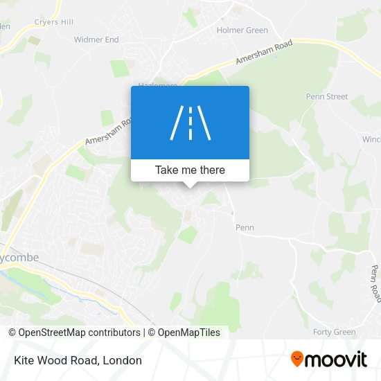 Kite Wood Road map