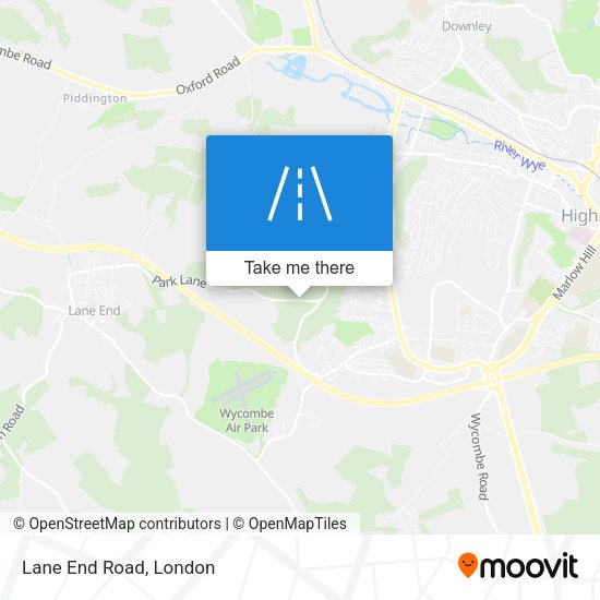 Lane End Road map