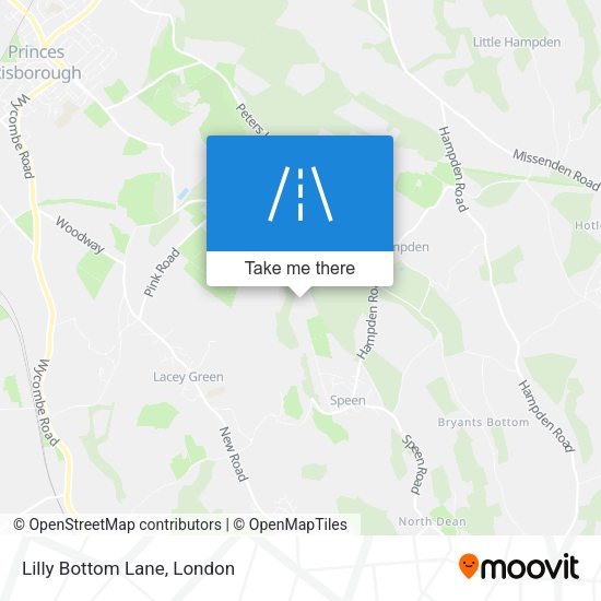Lilly Bottom Lane map