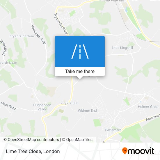 Lime Tree Close map