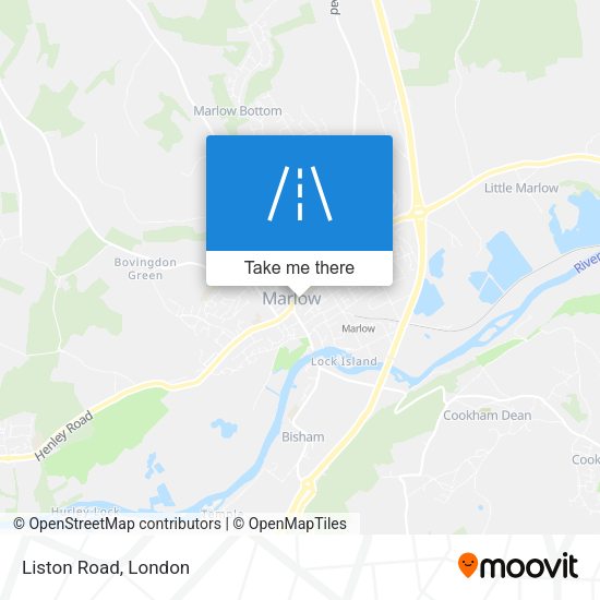 Liston Road map