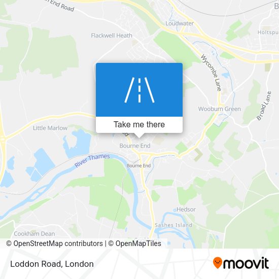 Loddon Road map