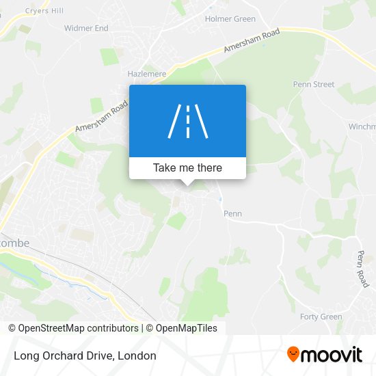 Long Orchard Drive map