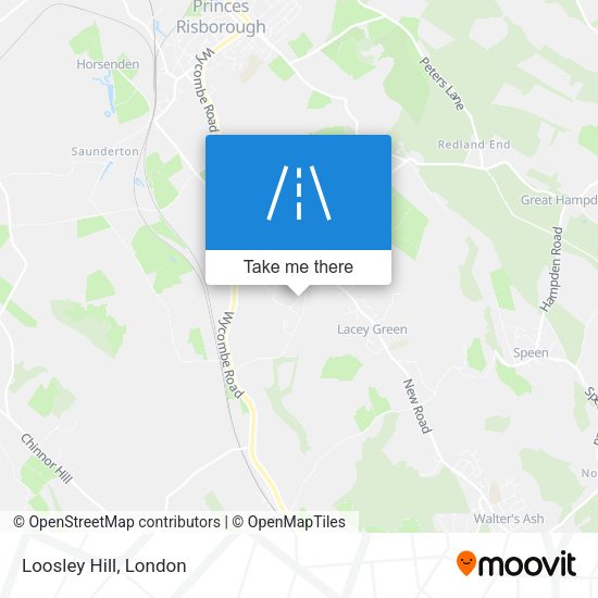 Loosley Hill map