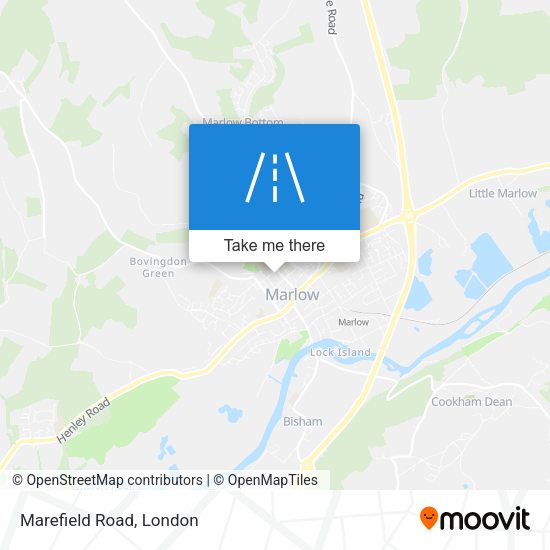 Marefield Road map