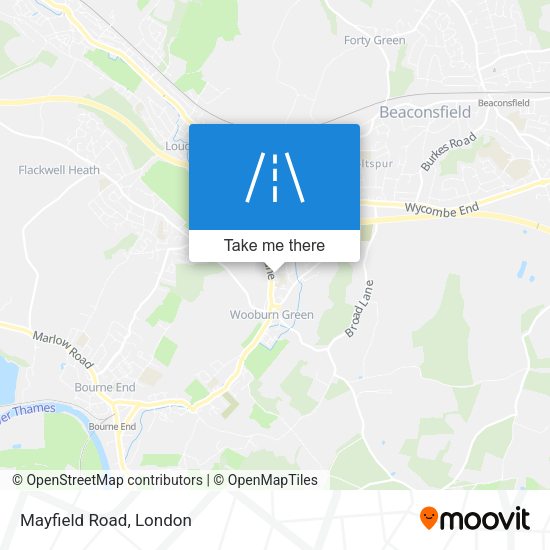 Mayfield Road map
