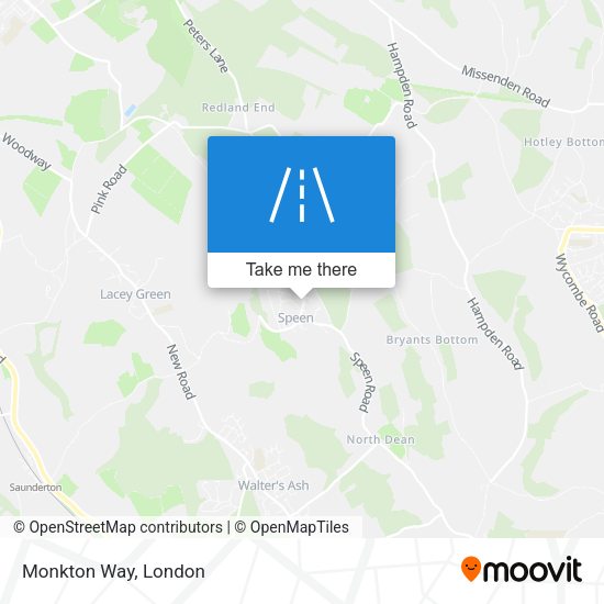 Monkton Way map