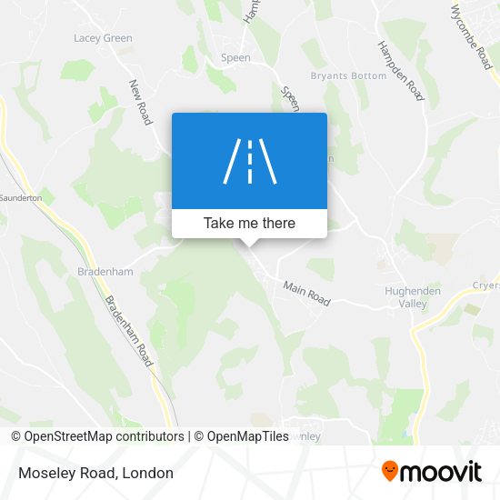 Moseley Road map