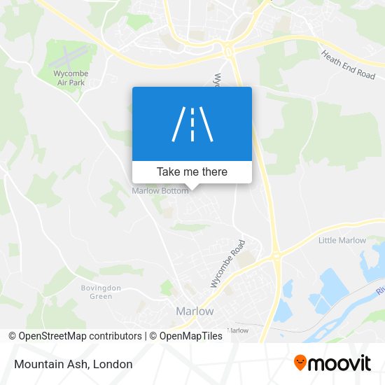 Mountain Ash map