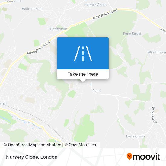 Nursery Close map