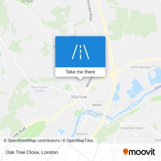 Oak Tree Close map