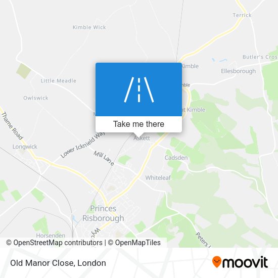Old Manor Close map