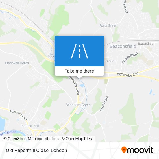 Old Papermill Close map
