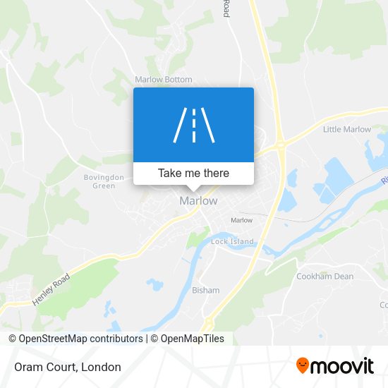 Oram Court map