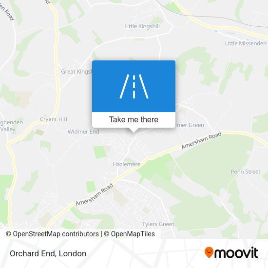 Orchard End map