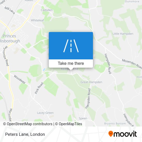 Peters Lane map