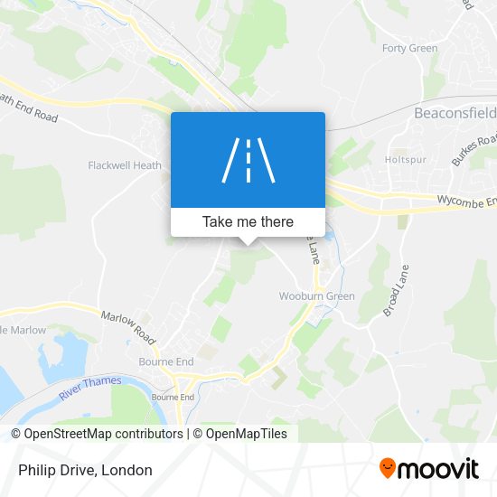 Philip Drive map
