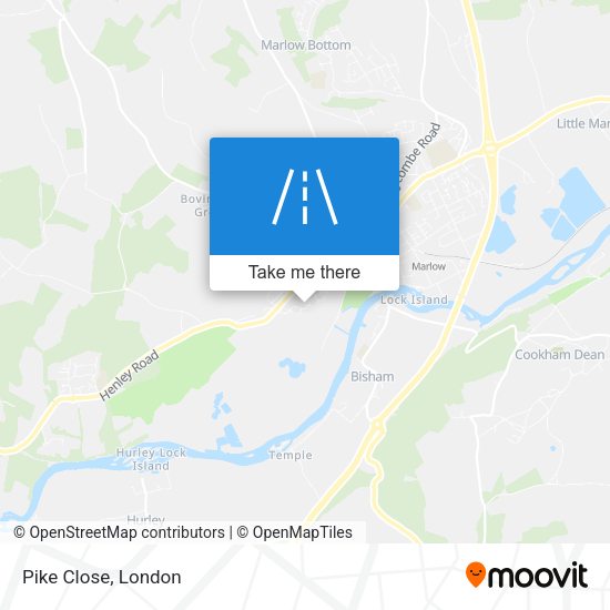 Pike Close map