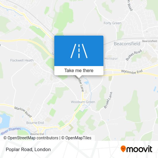 Poplar Road map