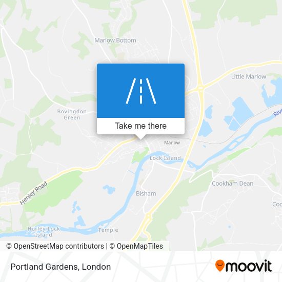 Portland Gardens map
