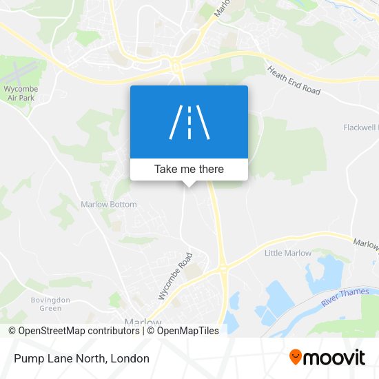 Pump Lane North map