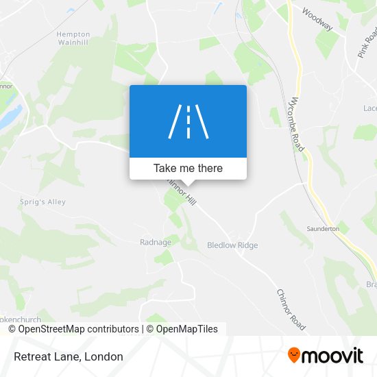 Retreat Lane map