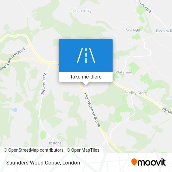 Saunders Wood Copse map