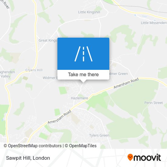Sawpit Hill map