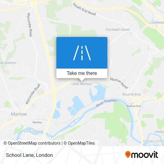 School Lane map
