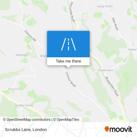 Scrubbs Lane map