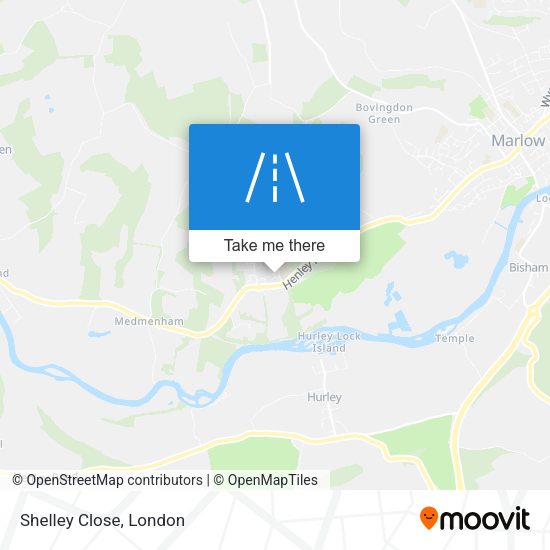 Shelley Close map